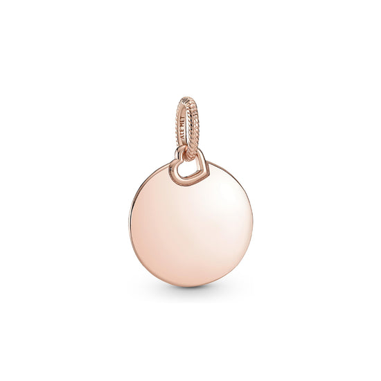 Charm a medaglione Pandora placcato in oro rosa 14k da donna P.388610C00