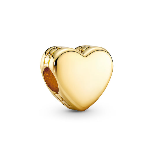 Charm a forma di cuore Pandora placcato in oro 14k da donna P.762015C00