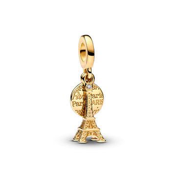 Charm Torre Eiffe Pandora in Argento 925 placcato oro 14kt P.763344C01