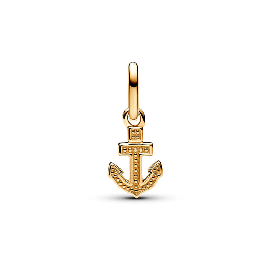 Mini Charm con pendente Pandora placcato in oro 14K con pietre P.763369C01