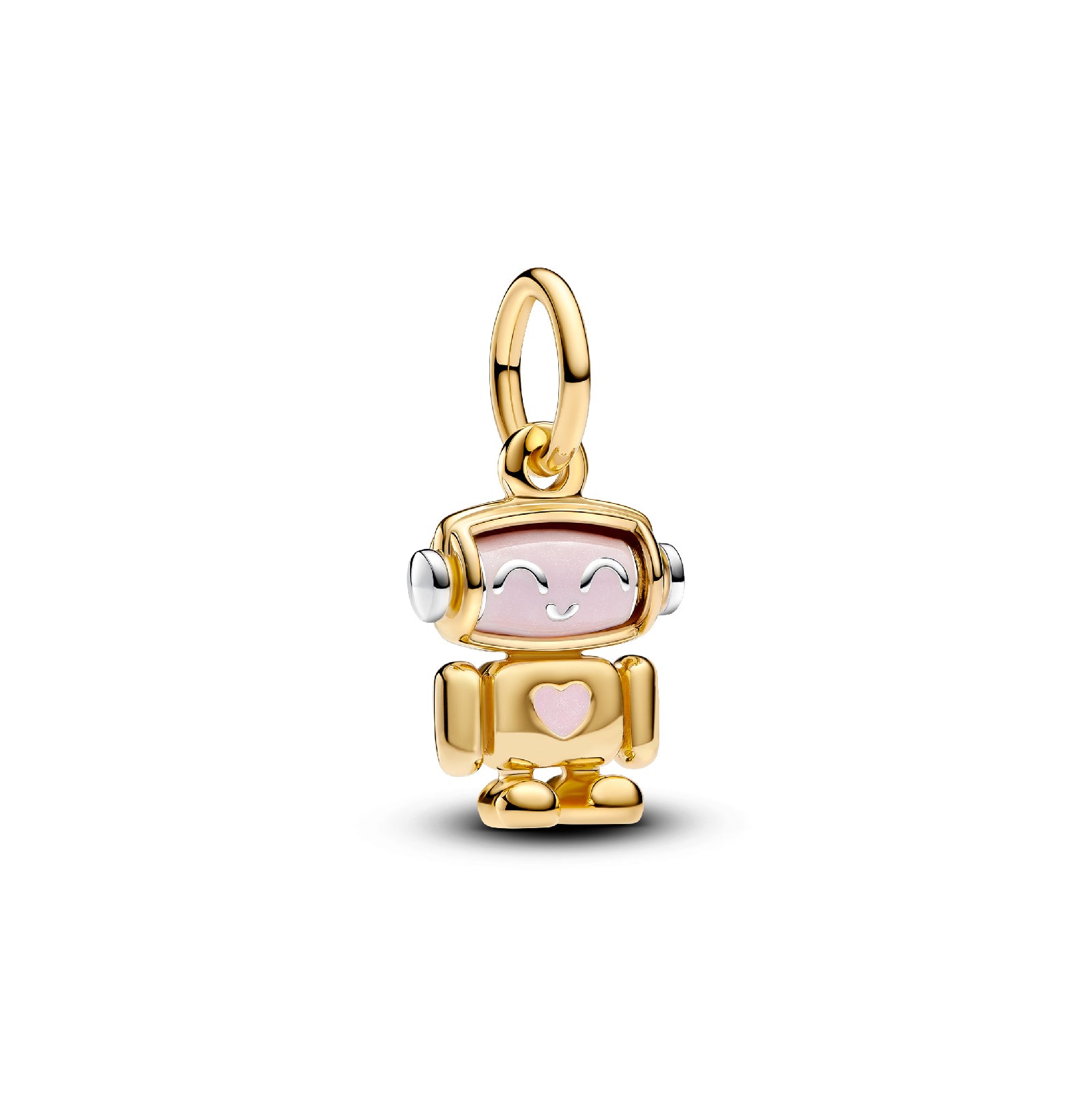 Charm pendente robot Pandora con placcatura oro 14kt da donna P.763441C01