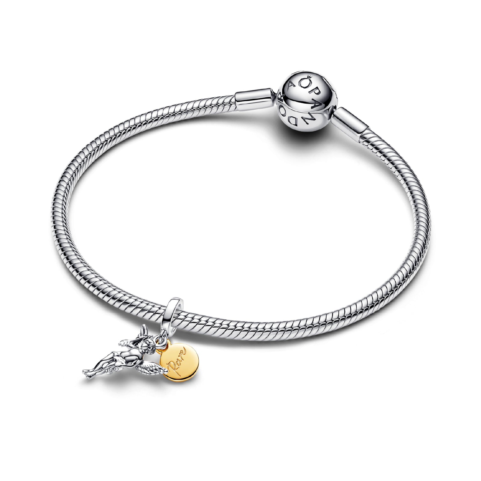 Charm pendente Pandora in argento con cupido e freccia MISURA UNICA