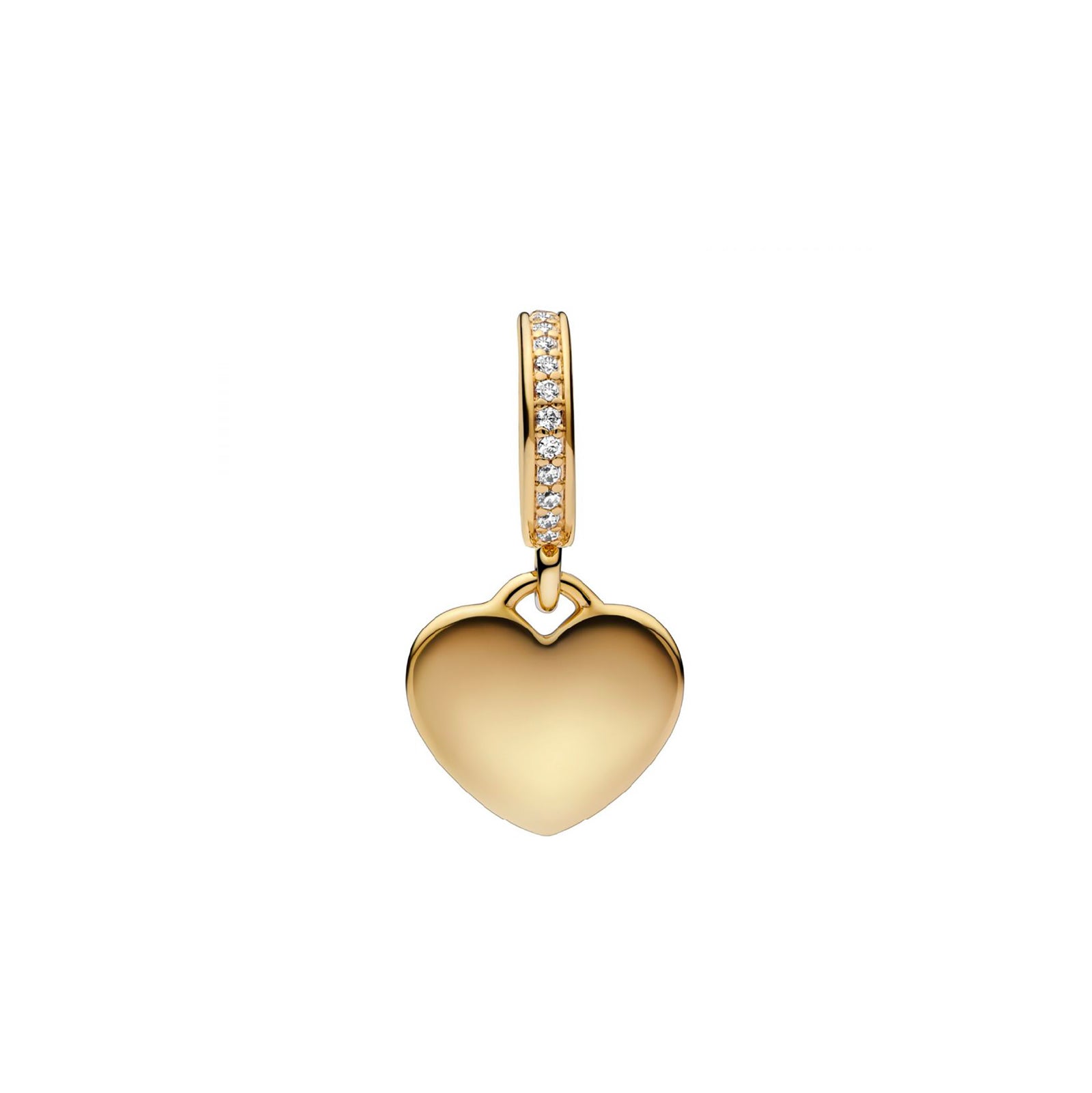 Charm cuore pendente Pandora placcato in oro 14k da donna P.768761C01