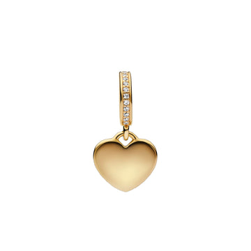 Charm cuore pendente Pandora placcato in oro 14k da donna P.768761C01