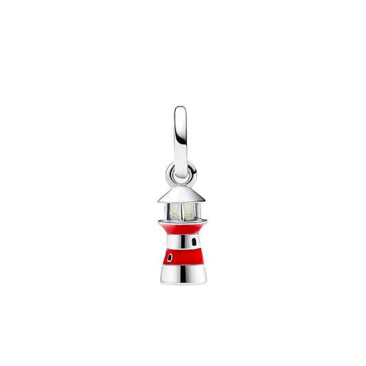 Charm con pendente Pandora in argento 925 e smalto rosso P.792714C01