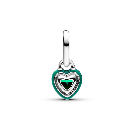 Mini Charm pendente Pandora in argento 925 e cristallo verde P.793042C03