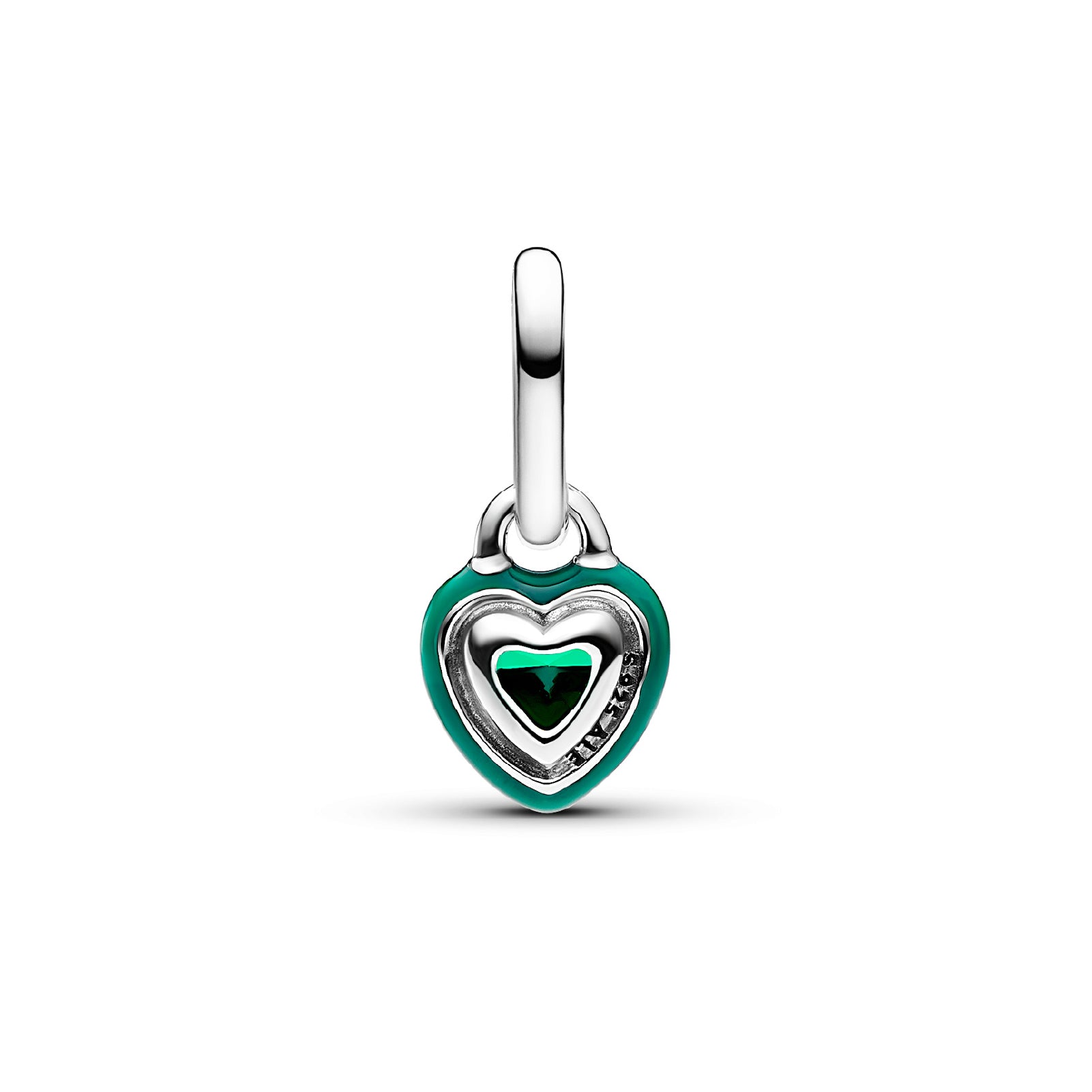 Mini Charm pendente Pandora in argento 925 e cristallo verde P.793042C03