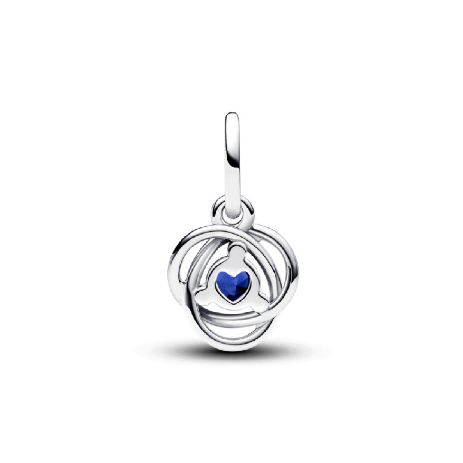 Charm pendente Pandora in argento 925 e cristallo blu da donna P.793125C09