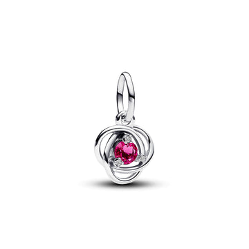 Mini Charm pendente Pandora in argento 925 e cristallo rosa P.793125C10