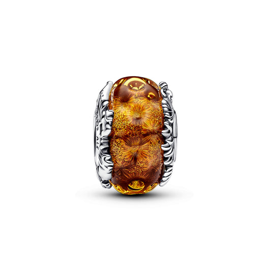 Charm Il Re Leone Pandora in argento 925 e vetro di murano P.793252C00