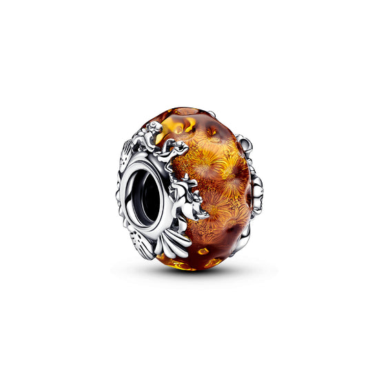 Charm Il Re Leone Pandora in argento 925 e vetro di murano P.793252C00