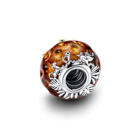 Charm Il Re Leone Pandora in argento 925 e vetro di murano P.793252C00