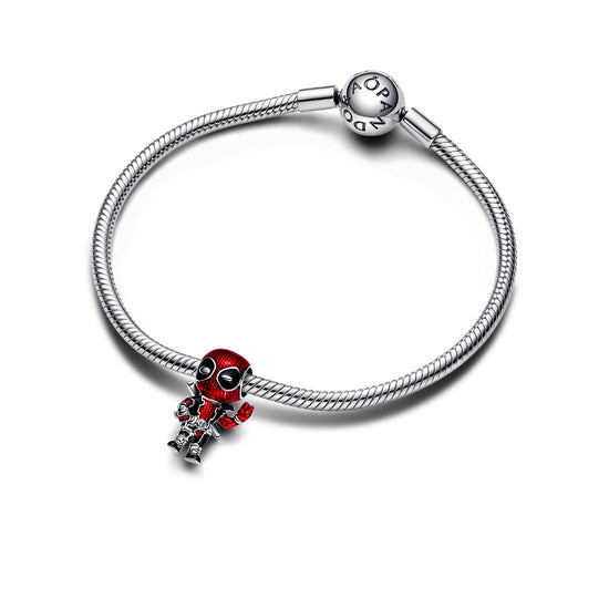 Charm Deadpool Pandora in argento 925 e smalto da donna P.793360C01