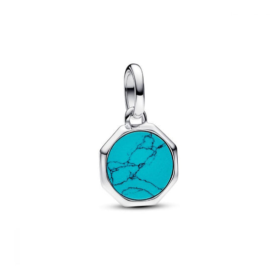 Charm pendente Pandora in argento 925 con turchese da donna P.793388C01