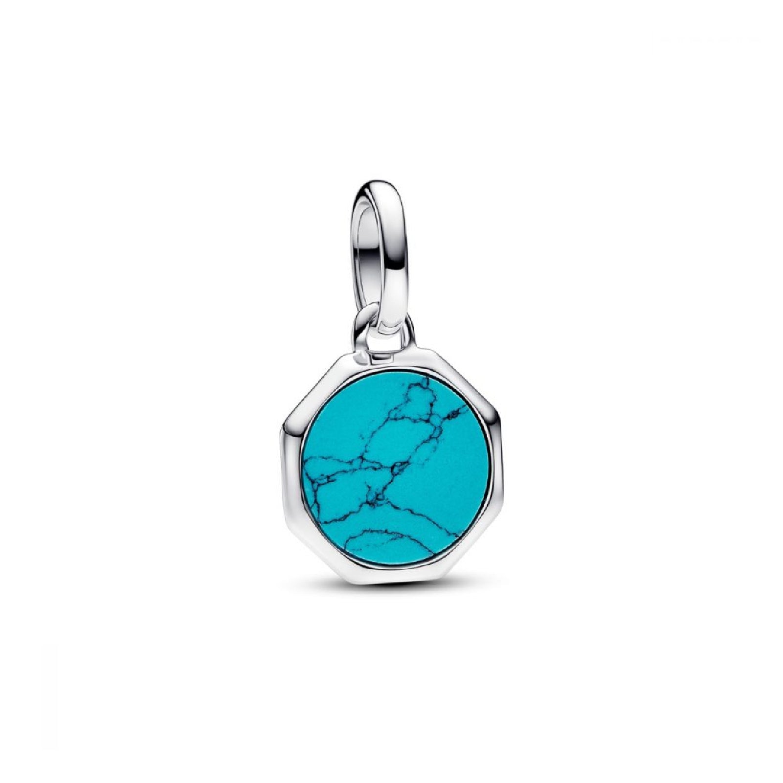 Charm pendente Pandora in argento 925 con turchese da donna P.793388C01