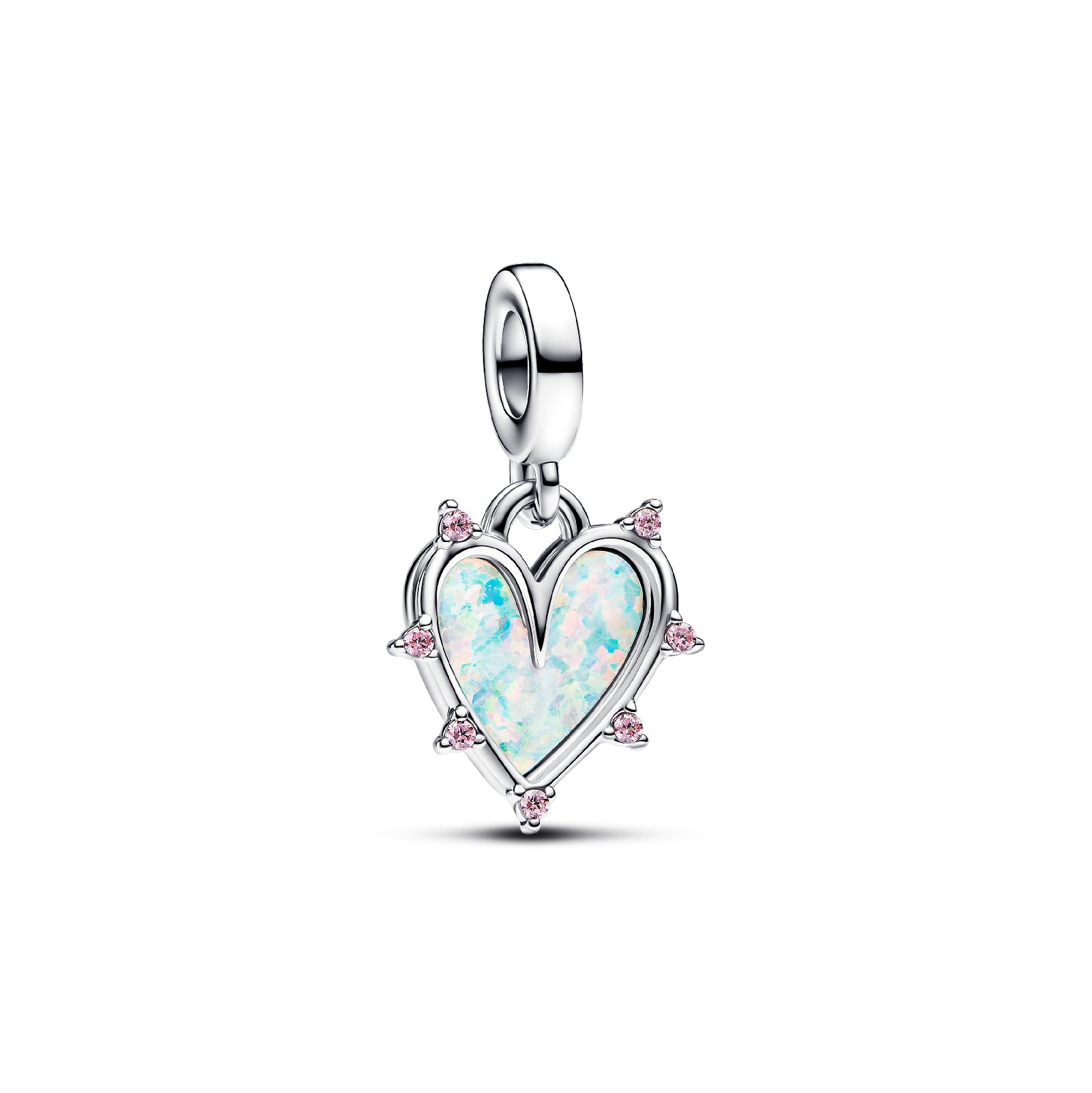 Charm pendente Pandora in argento 925 con zirconi rosa da donna P.793434C01