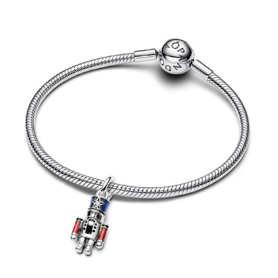 Charm Pandora in argento a chiaccianoci con smalto MISURA UNICA