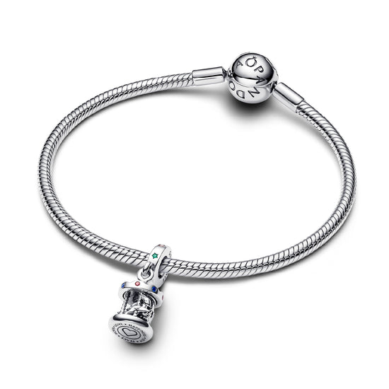 Charm Pandora in argento giostra di natale con smalto MISURA UNICA