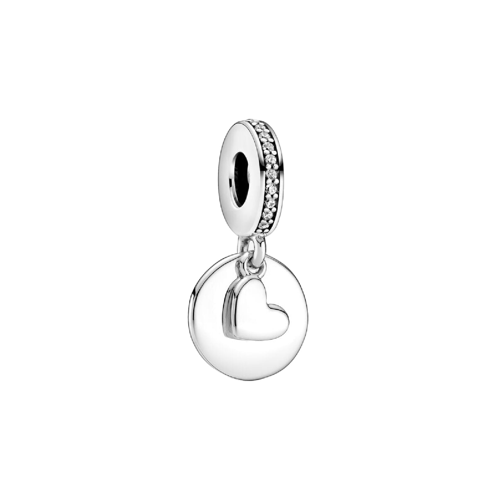 Charm pendente Pandora in argento 925 con cuore e zirconi da donna P.799212C01