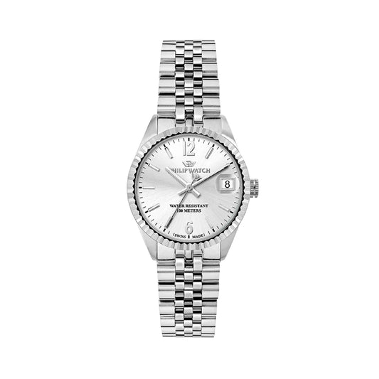 Orologio quarzo Philip Watch in acciaio argento da donna MISURA UNICA