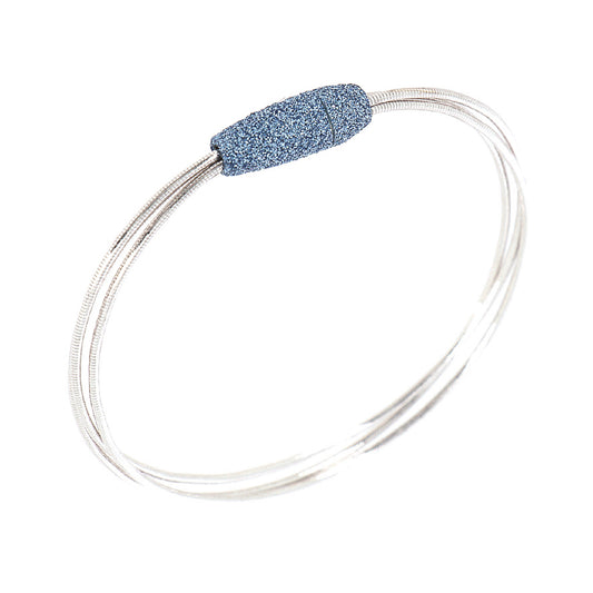 Bracciale Pesavento Colours argento polvere azzurro Santorini 17 cm