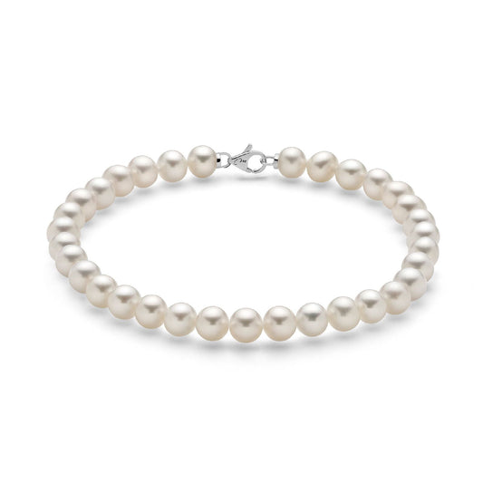 Bracciale donna Miluna Perle Con Chiusura con perle 8/8,5 e oro bianco