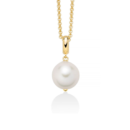 Collana donna Miluna Giochi di Perle in argento dorato con perla barocca 12/16