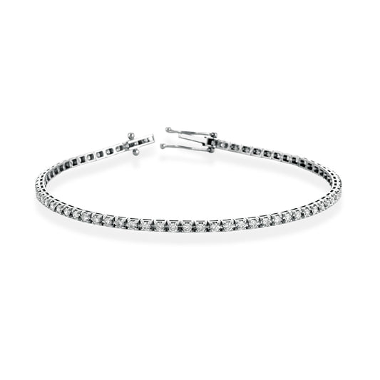 Bracciale PG Gioielli oro 18kt con diamante 1,16ct G SI 17 cm