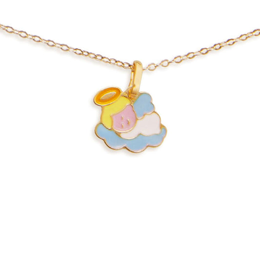 Collana bambino leBebé Primegioie in oro con angelo multicolor PMG184-1