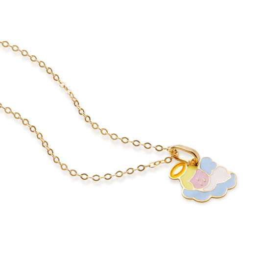 Collana bambino leBebé Primegioie in oro con angelo multicolor