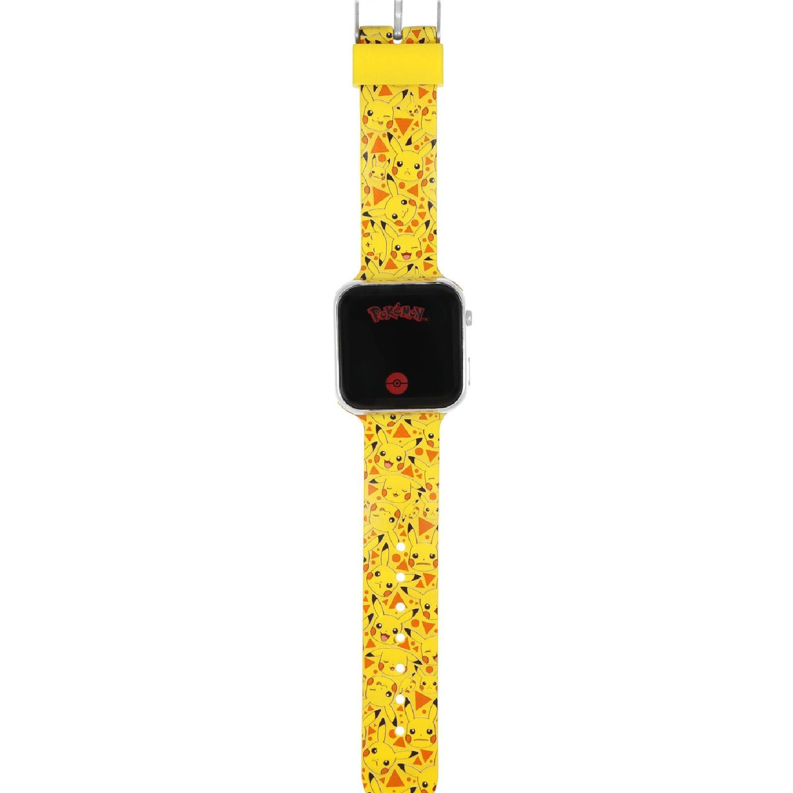 Orologio digitale bimbia Disney Pikachu LED in plastica e silicone giallo 35 mm POK4320-1