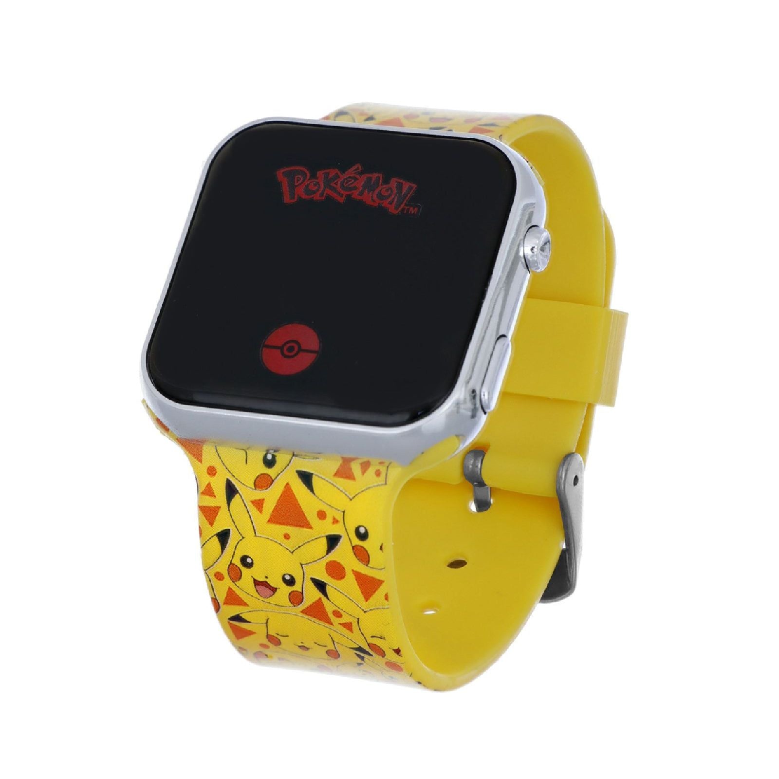 Orologio digitale bimbia Disney Pikachu LED in plastica e silicone giallo 35 mm POK4320-3