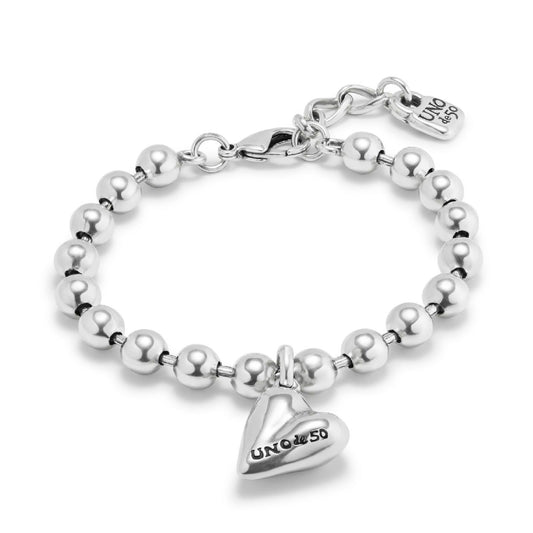 Bracciale donna Uno de 50 Beloved lega metallica con cuore