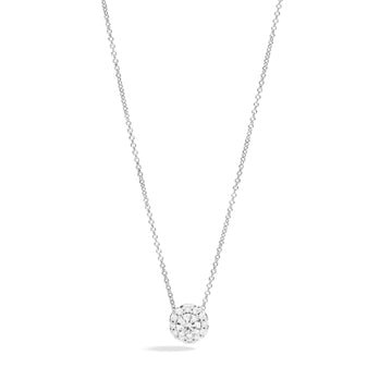 Collana punto luce Recarlo in oro bianco 18kt e diamanti 45 cm