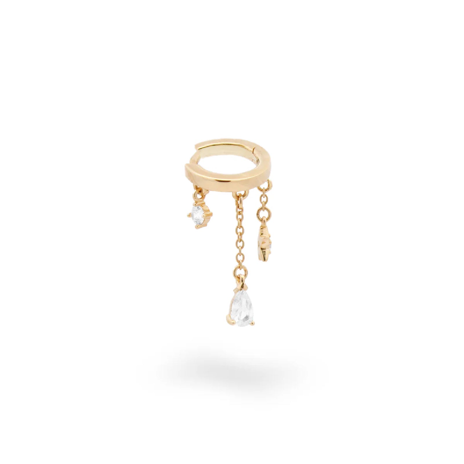 Helix Rue Des Mille in argento 925 oro con zirconi e stella R.PRZ026M1AU