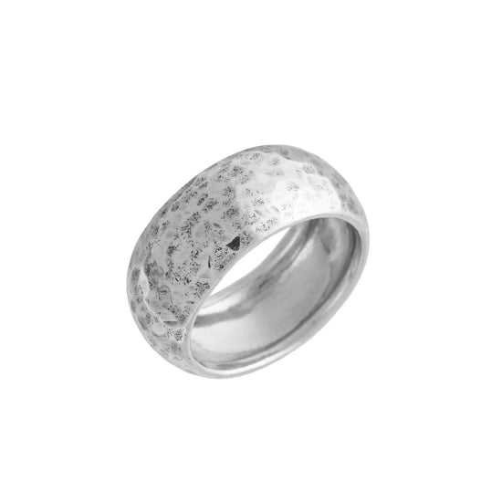 Anello martellato Giovanni Raspini in argento 925 da donna