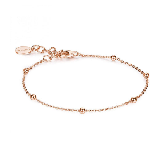 Bracciale catena Rosato Storie donna argento rosè con catena con sei sfere