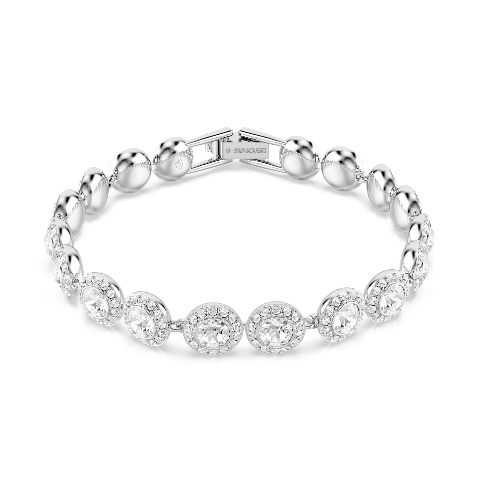 BRACCIALE SWAROVSKI PLACCATO IN RODIO CON CRISTALLI S.5682279