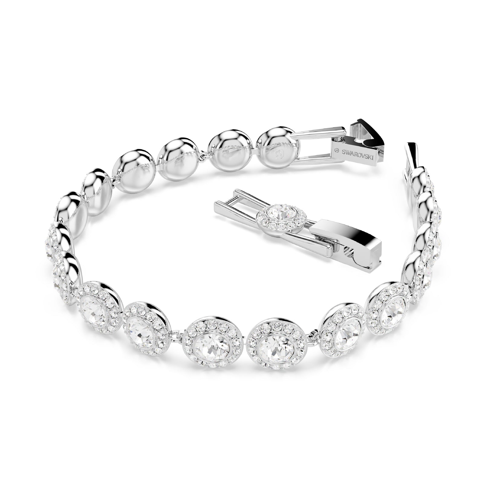 BRACCIALE SWAROVSKI PLACCATO IN RODIO CON CRISTALLI S.5682279