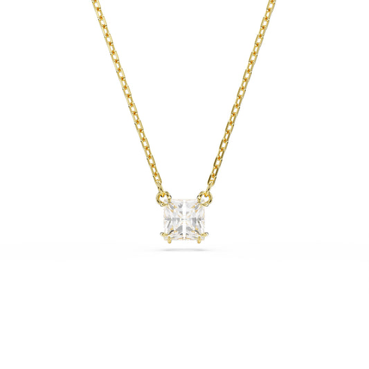 COLLANA PENDENTE SWAROVSKI PLACCATA IN ORO CON ZIRCONE S.5693153