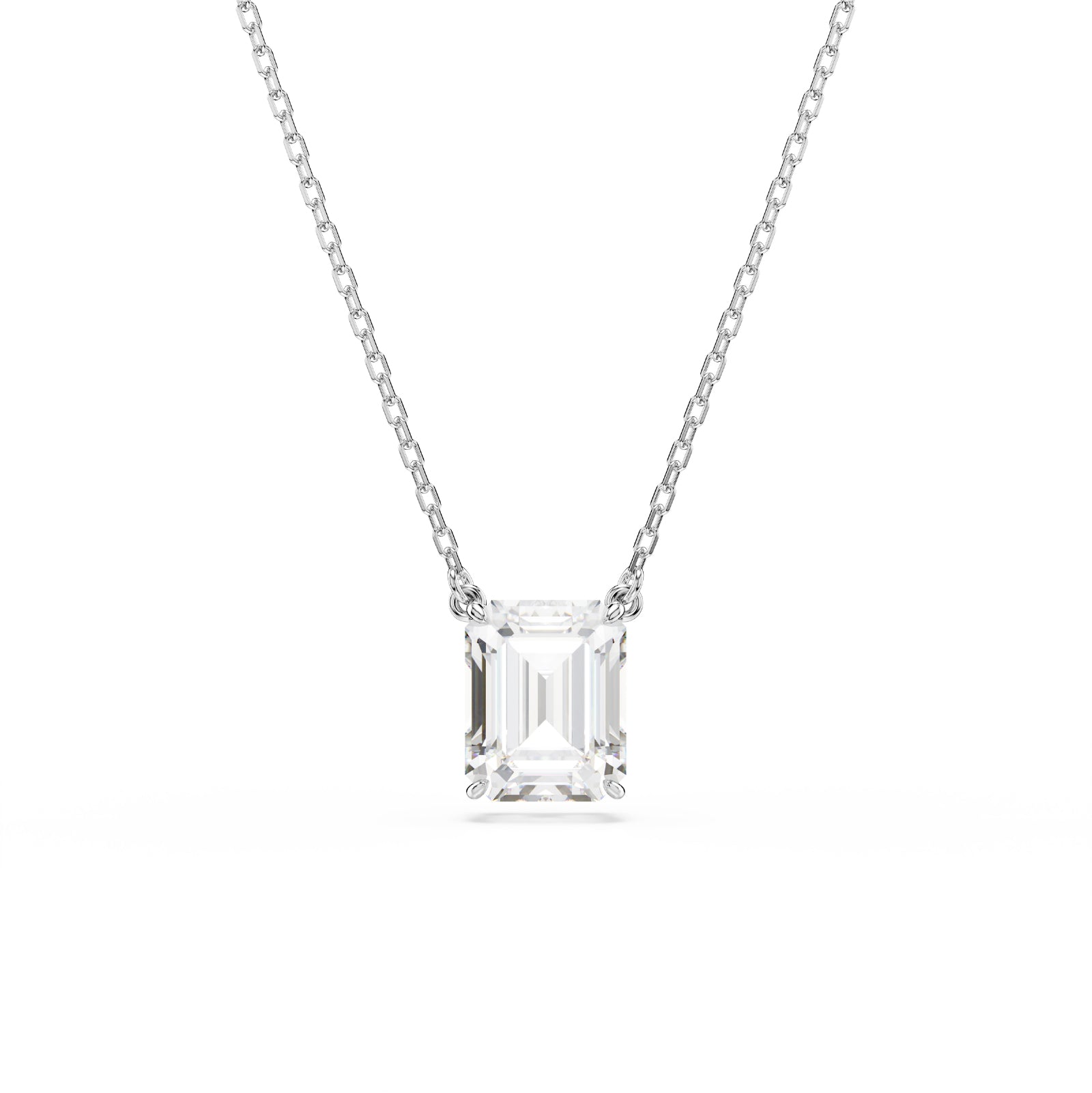 COLLANA CON PENDENTE SWAROVSKI PLACCATA IN RODIO E ZIRCONE S.5693405