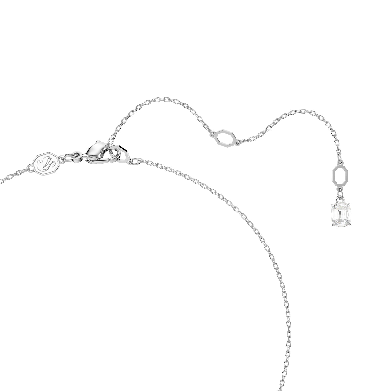 COLLANA CON PENDENTE SWAROVSKI PLACCATA IN RODIO E ZIRCONE S.5693405