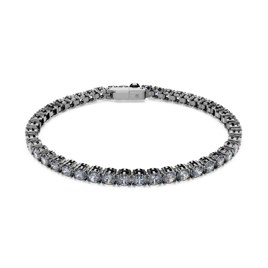 BRACCIALE TENNIS SWAROVSKI PLACCATO IN RUTENIO CON ZIRCONI S.5693928