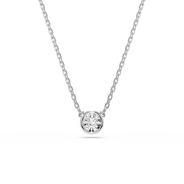 COLLANA CON PENDENTE SWAROVSK PLACCATA IN RODIO CON ZIRCONE S.5696039