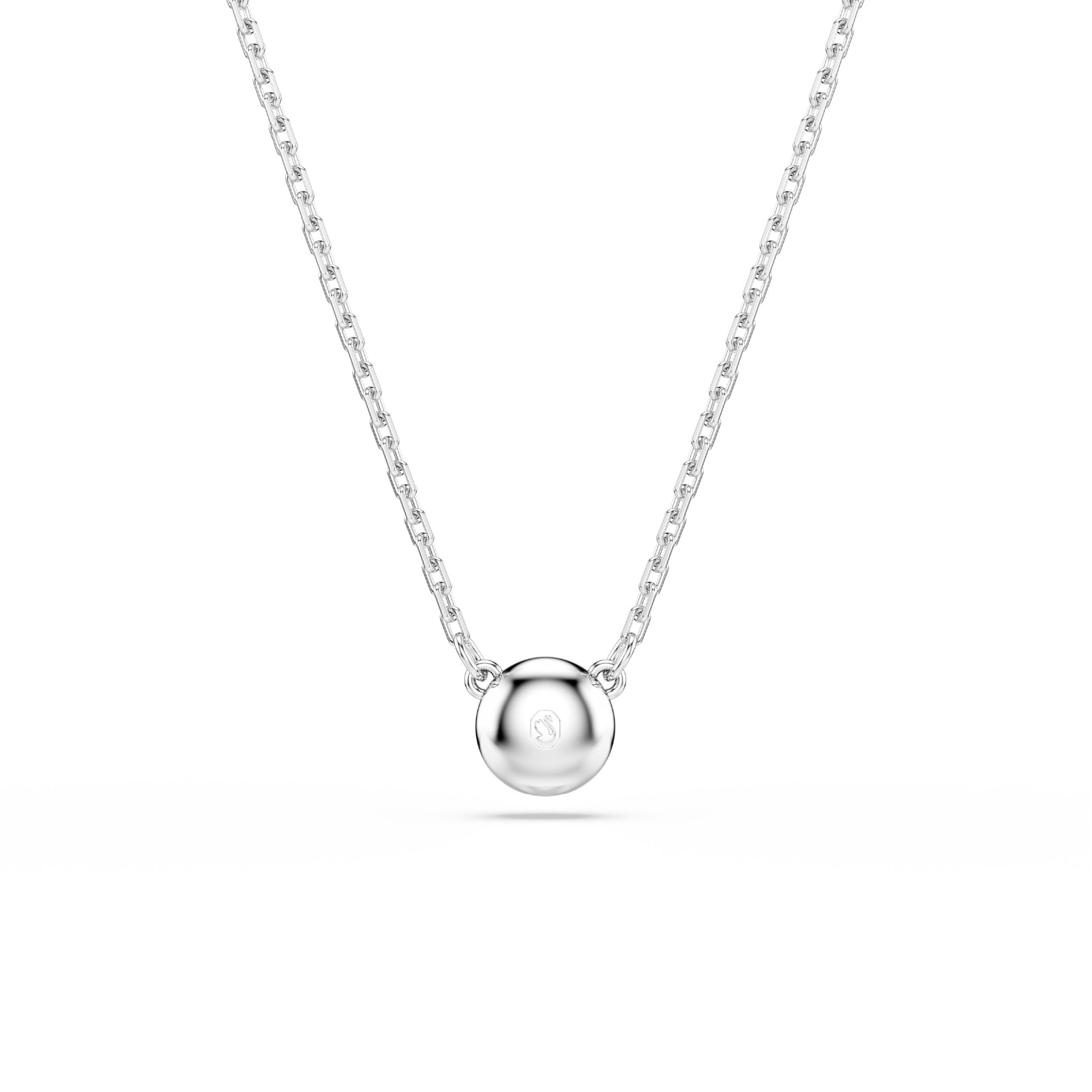 COLLANA CON PENDENTE SWAROVSK PLACCATA IN RODIO CON ZIRCONE S.5696039