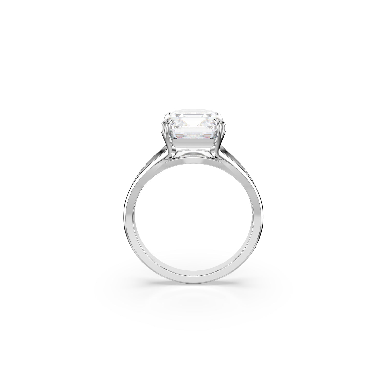 Anello cocktail Swarovski placcato rodio con zircone bianco 12