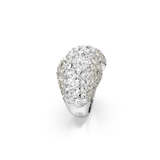 ANELLO COCKTAIL SWAROVSKI PLACCATO IN RODIO CON CRISTALLI S.5701574