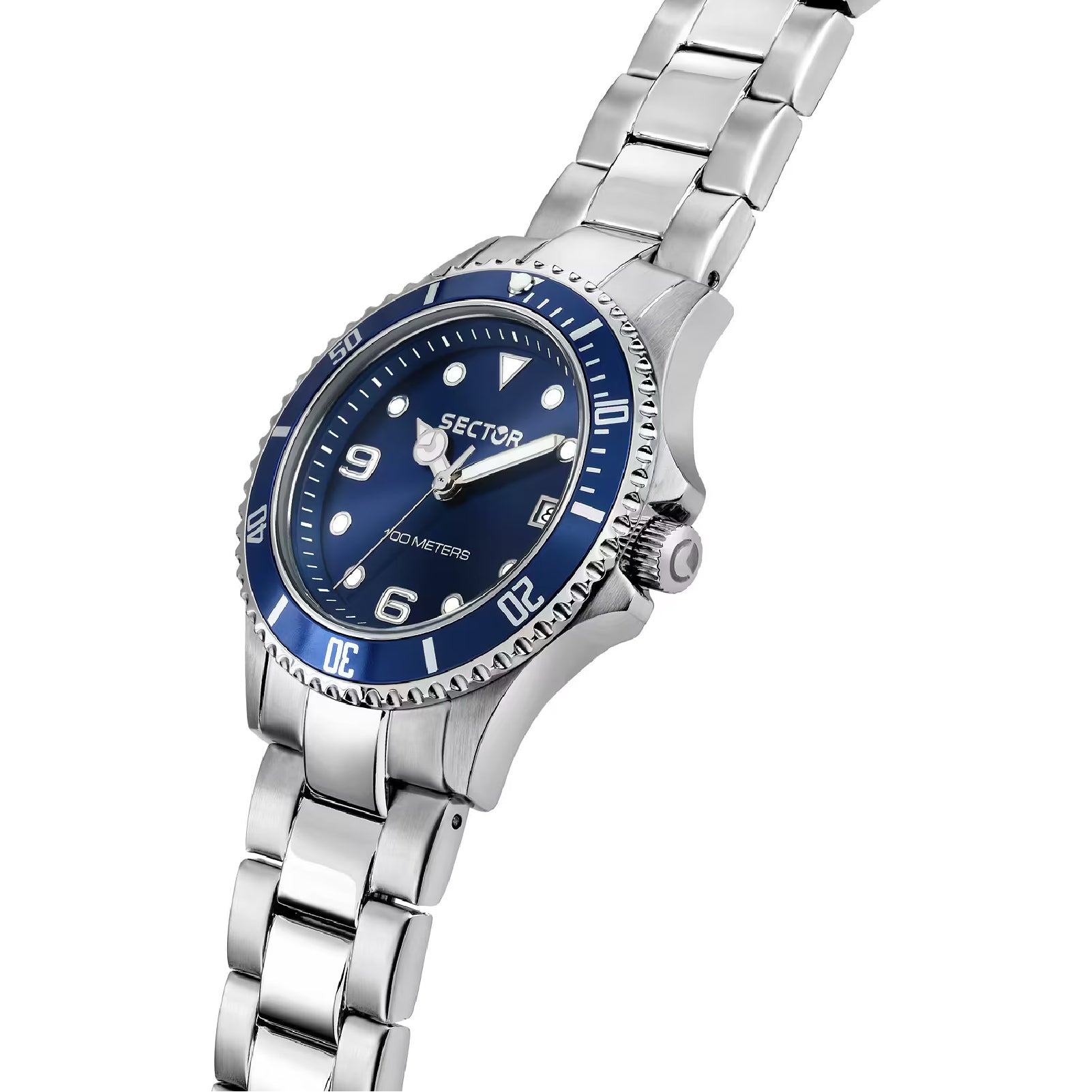 Orologio solotempo donna Sector acciaio e quadrante blu