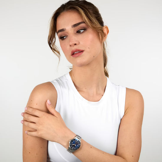 Orologio solotempo donna Sector acciaio e quadrante blu