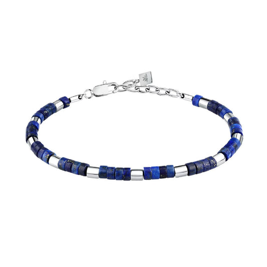 Bracciali uomo Morellato Pietre acciaio con lapislazzuli blu